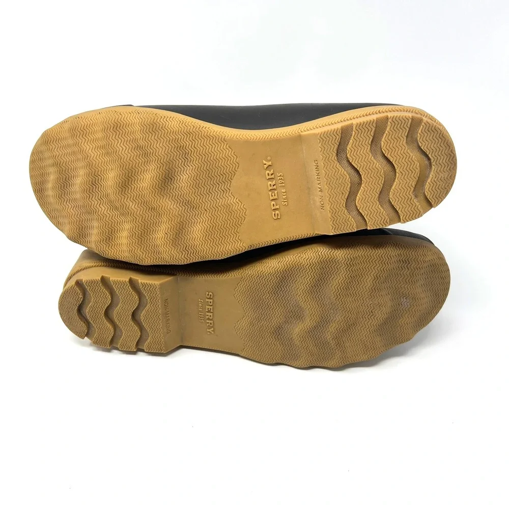 Sperry Port Boot Tan‎ Leopard Girls Size 6M SCK 165445